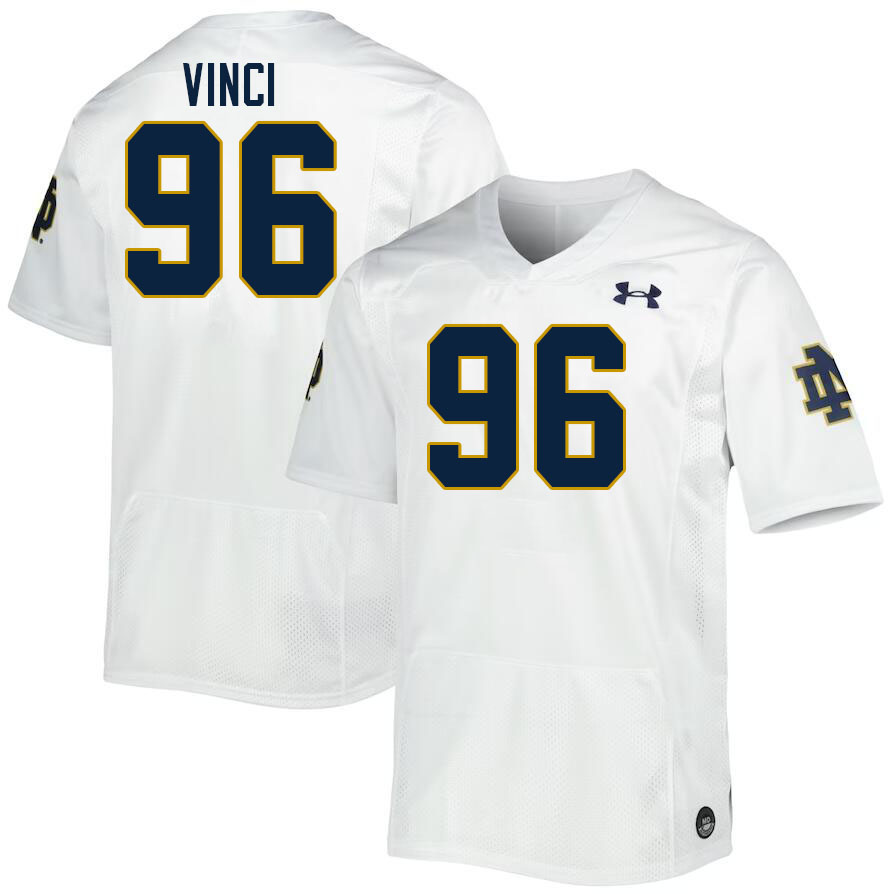 Men #96 Joseph Vinci Notre Dame Fighting Irish College Football Jerseys Stitched-White